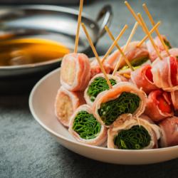 야채 감기 꼬치 샤브샤브(1인분)