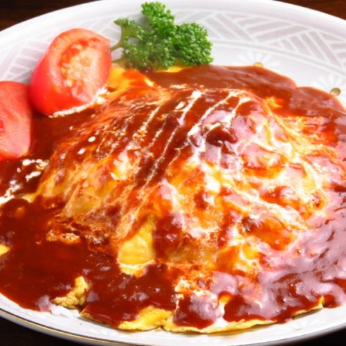 Adult Omurice -Our original- (with salad)
