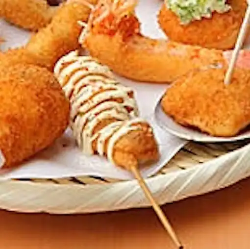 [20 Creative Skewered Dishes] Medium Course: Includes classic live prawns, squid with sea urchin sauce, shrimp toast, and more.