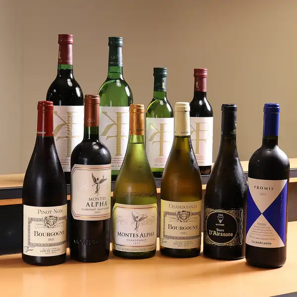 Various wines