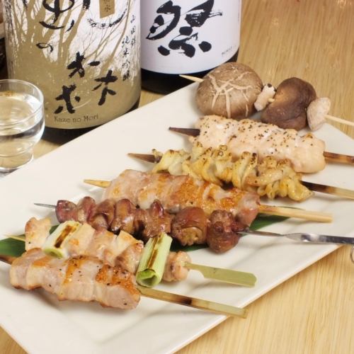 Omakase skewer platter 7 pieces