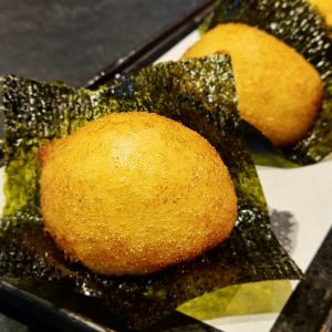 香炸大和山药鳕鱼籽配海苔