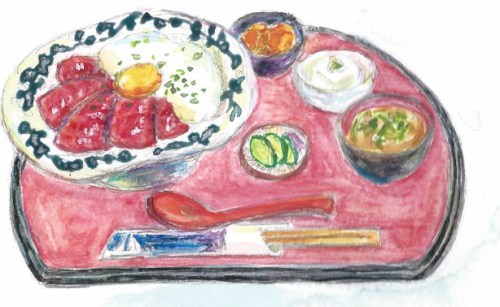 [Standard! Seafood-pickled tororo bowl set meal]