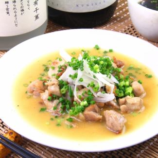 Chicken saute with yuzu sauce