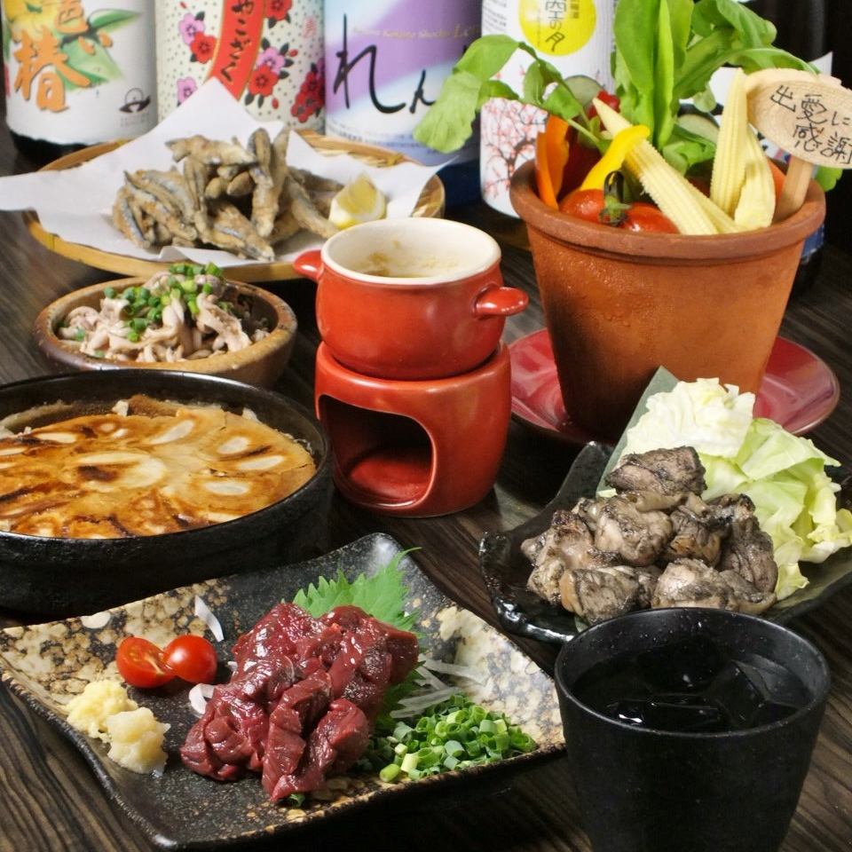 2 hours all-you-can-drink & [excellent] horse sashimi <8 items in total> 3,980 yen★