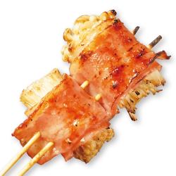 Bacon-wrapped Enoki mushrooms