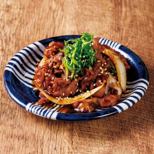 Grilled beef ribs with delicious sauce