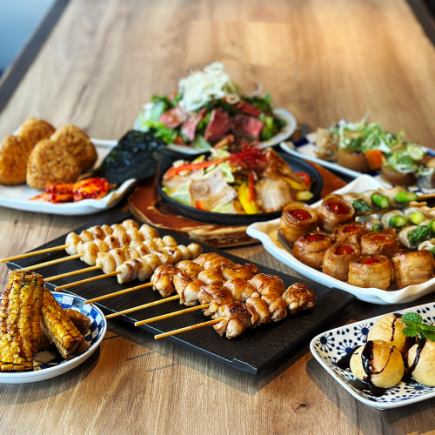 【120分飲み放題付】　満天『食べ尽くし』コース　5500円