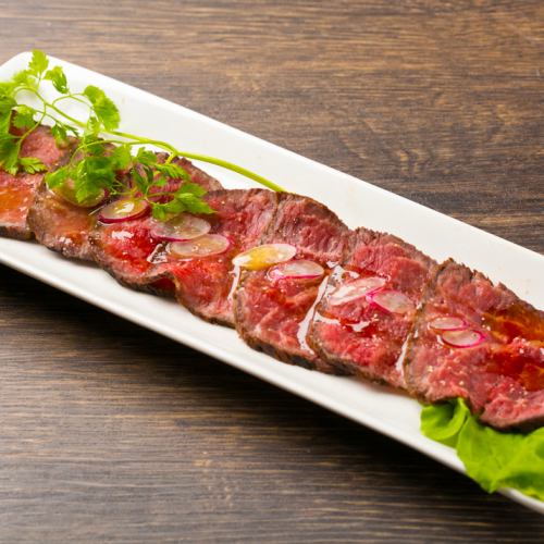 Tataki of lean domestic beef