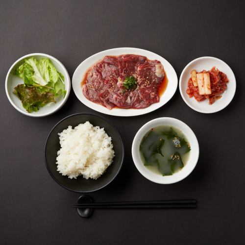 Domestic beef / Harami set meal