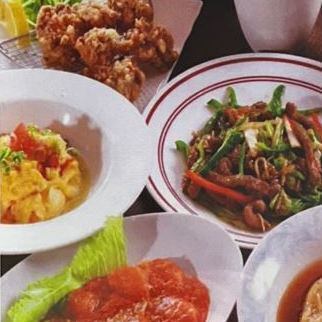 【2時間飲み放題】〈全10品〉3300円定番中華コース＋500円で3h飲み放題可能！