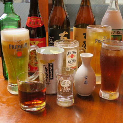 [Wide variety] We have 5-year old Shaoxing wine and shochu available!