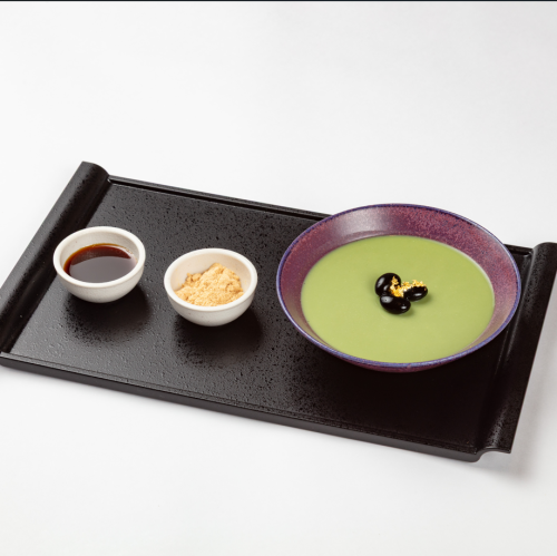 宇治抹茶とケールの豆乳プリン(卵・乳製品不使用)