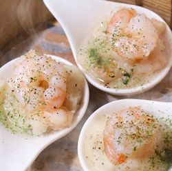 ふわっ蒸しえび団子