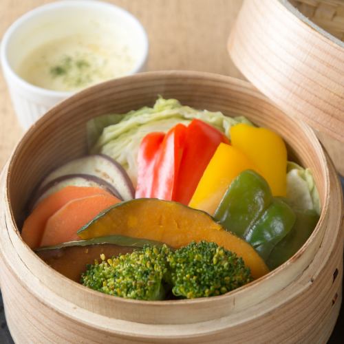 旬野菜のせいろ蒸し