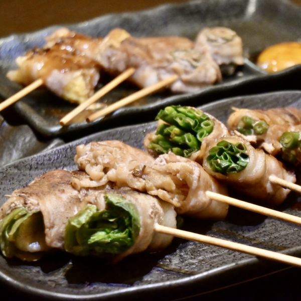 ≪これだけは食べてほしいっ!!≫新名物の豚巻き串！！