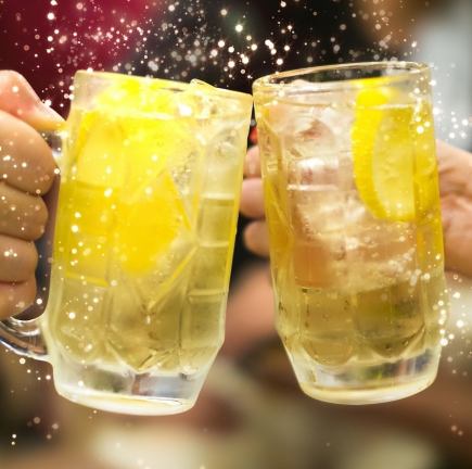 【2 시간 생 없음 음료 무제한】 당일 예약 OK! 2 차회 이용에! 1800 엔 (세금 별도)