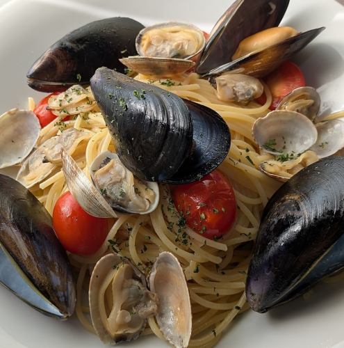 あさりとムール貝のスパゲッティー