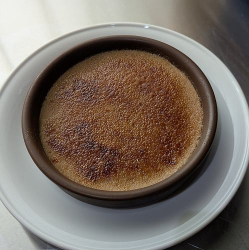 マンチェゴチーズと栗のブリュレ