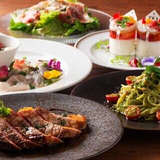 平日限定ランチコース2500円ジューシーなチキンコンフィがメイン