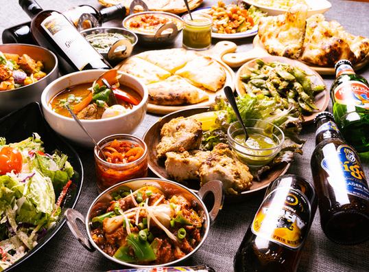 本格的なインド料理と本場のお酒を気軽に楽しめるインド料理店でご宴会を♪