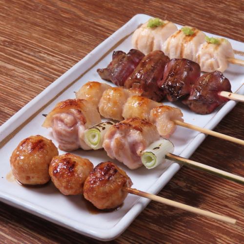 【焼き鳥盛り合わせ】