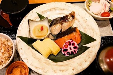 だし巻き玉子と自家製二種の西京焼き御膳