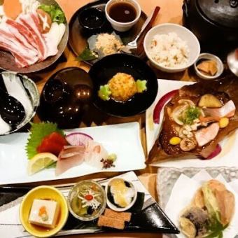 120-minute all-you-can-drink course with sea bream rice and seasonal vegetables