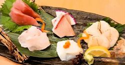 Five kinds of sashimi