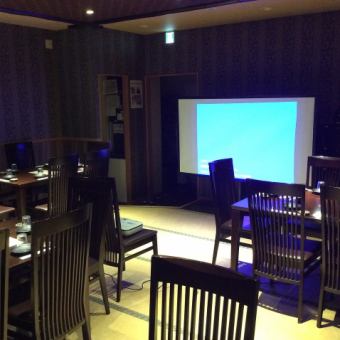 You can also have a banquet using a projector!