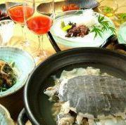 Very popular!! Soft-shelled turtle mini kaiseki course 7,500 yen