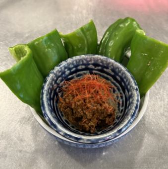 手作り味噌パリパリピーマン