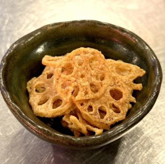 からしれんこんチップス