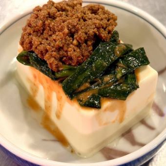 自家製肉味噌ニラ冷奴