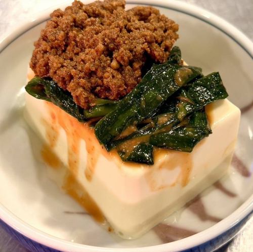 自家製肉味噌ニラ冷奴