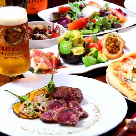 忘・新年会等に◎飲み放題120分♪旬の料理充実の9品2H飲放【A BAR NANDOコース】4500円