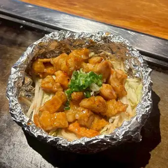 Grilled offal with miso sauce