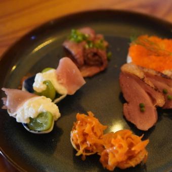 [Includes sparkling wine] Seasonal course (weekdays)