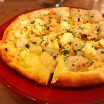 【超豪華！】岡野のシーフードのピザ