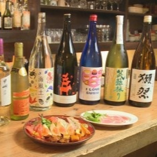 毎日替わる日本酒10種以上