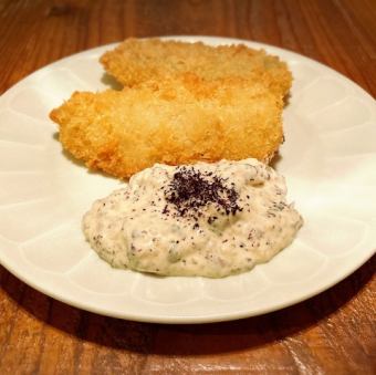 アジフライしば漬けタルタル