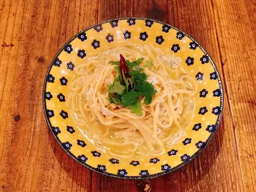 しらすと大葉のペペロンチーノパスタ