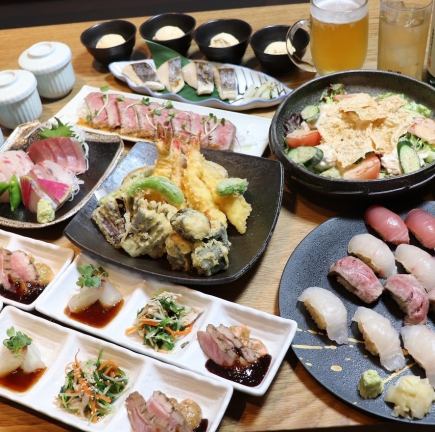 ≪囲の美味しさを心ゆくまで≫コース 10品 （2h飲放付き） 7,700円（税込）