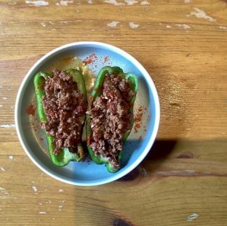 羊肉味噌パリパリピーマン