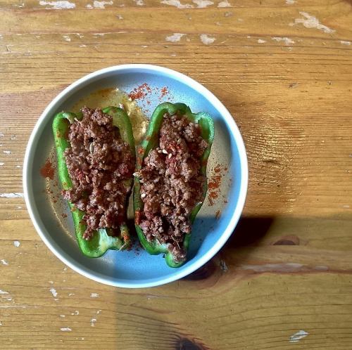 羊肉味噌パリパリピーマン