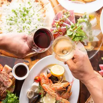 【忘年会早割】10月11月！限定2時間飲み放題付全11品5.500円→4.800円(税込)激安プラン