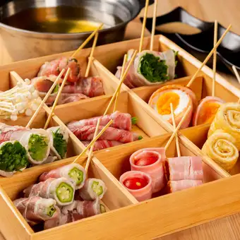 【메인】야채 마키 꼬치 샤브샤브 3종류