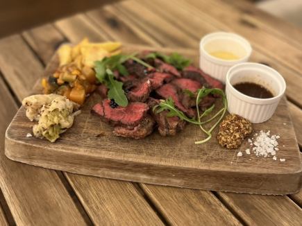 『忘新年会・歓送迎会用』牛ハラミステーキの飲み放題付きコース￥５５００