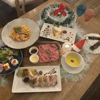 ☆☆Xmas限定ディナーコース☆☆≪全７品≫クリスマスケーキ付◆特別コース　3,500円 (税込)
