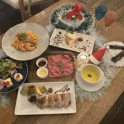 ☆☆Christmas Limited Dinner Course☆☆≪7 dishes total≫ Includes Christmas cake ◆Special course 3,500 yen (tax included)